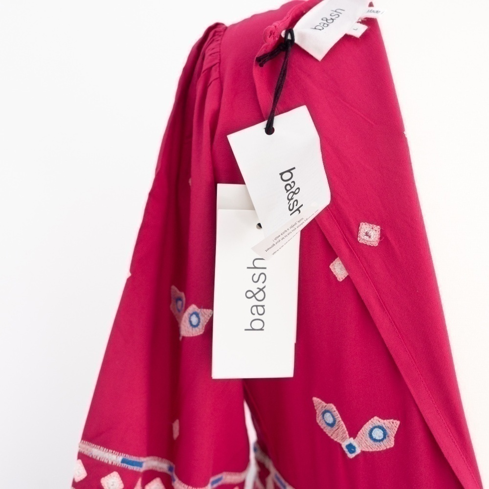 Ba&sh - Java Embroidered Boho Midi Dress - Picture 6 of 16